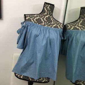 Navy blue instyle top